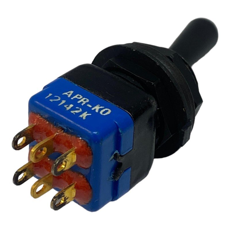 APR-K0 12142K Apem DPDT Toggle Switch ΟΝ-(ΟΝ)